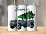 BRONCO CHRISTMAS TREE 20 OZ TUMBLER