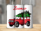 BRONCO CHRISTMAS TREE 20 OZ TUMBLER