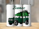 BRONCO CHRISTMAS TREE 20 OZ TUMBLER
