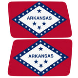 ARKANSAS STATE FLAG QUARTER WINDOW DRIVER & PASSENGER DECALS