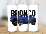 BRONCO BABE WHITE 20 OZ TUMBLER