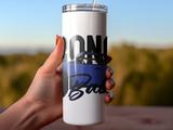BRONCO BABE WHITE 20 OZ TUMBLER