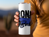 BRONCO BABE WHITE 20 OZ TUMBLER