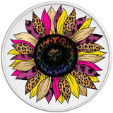 COLORFUL LEOPARD PRINT SUNFLOWER