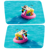 COOL POOL FLAMINGO QUARTER WINDOW DRIVER & PASSENGER DECALS