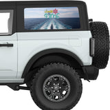 CRUISE TIME QUARTER WINDOW DECAL FITS 2021+ FORD BRONCO 2 DOOR HARD TOP