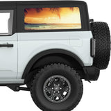 EVENING SEA VIEW QUARTER WINDOW DECAL FITS 2021+ FORD BRONCO 2 DOOR HARD TOP