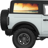 EVENING SEA VIEW QUARTER WINDOW DECAL FITS 2021+ FORD BRONCO 2 DOOR HARD TOP