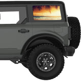 EVENING SEA VIEW QUARTER WINDOW DECAL FITS 2021+ FORD BRONCO 4 DOOR HARD TOP