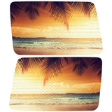 EVENING SEA VIEW QUARTER WINDOW DRIVER & PASSENGER DECALS