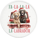 FA LA LA LABRADOR PEARL  WHITE CARBON FIBER TIRE COVER