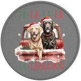 FA LA LA LABRADOR SILVER CARBON FIBER TIRE COVER