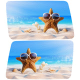 FUNNY STARFISH QUARTER WINDOW DRIVER & PASSENGER DECALS