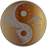 GOLDEN MOUNTAINS YING YANG SILVER CARBON FIBER TIRE COVER