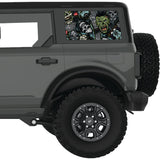 GRIM REAPER HALLOWEEN QUARTER WINDOW DECAL FITS 2021+ FORD BRONCO 4 DOOR HARD TOP