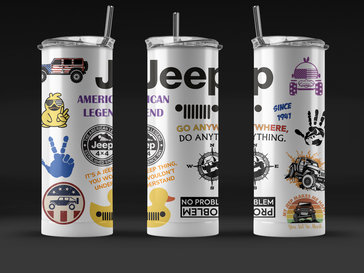 JEEP LIFE 20 OZ TUMBLER – Four Wheel Covers