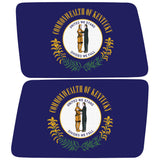 KENTUCKY STATE FLAG QUARTER WINDOW DRIVER & PASSENGER DECALS
