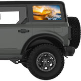 LIFE IS A BEACH WAVE QUARTER WINDOW DECAL FITS 2021+ FORD BRONCO 4 DOOR HARD TOP