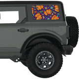PUMPKINS AND CANDIES QUARTER WINDOW DECAL FITS 2021+ FORD BRONCO 4 DOOR HARD TOP
