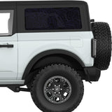 PURPLE TOPOGRAPHIC MAP QUARTER WINDOW DECAL FITS 2021+ FORD BRONCO 2 DOOR HARD TOP