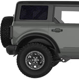 PURPLE TOPOGRAPHIC MAP QUARTER WINDOW DECAL FITS 2021+ FORD BRONCO 4 DOOR HARD TOP