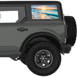 SHORE SUNSET QUARTER WINDOW DECAL FITS 2021+ FORD BRONCO 4 DOOR HARD TOP