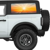 SUNRAYS QUARTER WINDOW DECAL FITS 2021+ FORD BRONCO 2 DOOR HARD TOP