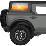 SUNRAYS QUARTER WINDOW DECAL FITS 2021+ FORD BRONCO 4 DOOR HARD TOP