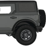 THIN TOPOGRAPHIC MAPPING QUARTER WINDOW DECAL FITS 2021+ FORD BRONCO 4 DOOR HARD TOP