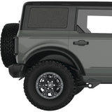THIN TOPOGRAPHIC MAPPING QUARTER WINDOW DECAL FITS 2021+ FORD BRONCO 4 DOOR HARD TOP
