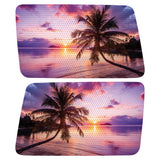 VIOLET SUNRISE QUARTER WINDOW DRIVER & PASSENGER DECALS