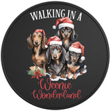 WALKING IN A WEENIE WONDERLAND BLACK TIRE COVER