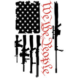 WE THE PEOPLE AMERICAN FLAG WITH GUNS