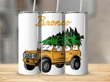 BRONCO CHRISTMAS TREE 20 OZ TUMBLER