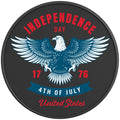 4TH JULY INDEPENDENCE DAY EAGLE BLACK CARBON FIBER TIRE COVER