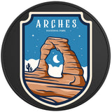 ARCHES NATIONAL PARK BLACK TIRE COVER