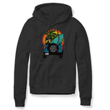 BEACH SUNSET BOARD BLACK HOODIE