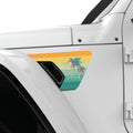 BEACH VIBES FENDER VENT DECAL FITS 2018+ JEEP WRANGLER & GLADIATOR DRIVER SIDE