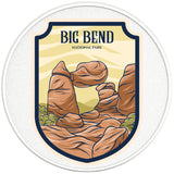 BIG BEND NATIONAL PARK PEARL WHITE CARBON FIBER TIRE COVER