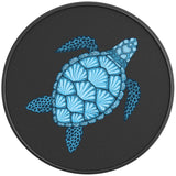 BLUE SEA TURTLE BLACK CARBON FIBER VINYL