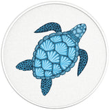 BLUE SEA TURTLE PEARL WHITE CARBON FIBER VINYL