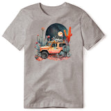 BOHO JEEP CACTUS GRAY T SHIRT