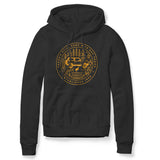BRONCO CIRCLE ART BLACK HOODIE FOREST CYBER