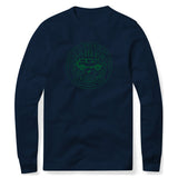 BRONCO CIRCLE ART NAVY SWEATSHIRT FOREST ERUPTION