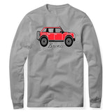 BRONCO GRAY SWEATSHIRT RED
