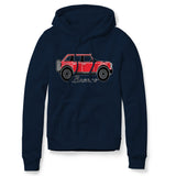 BRONCO NAVY HOODIE RED