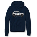 BRONCO NAVY HOODIE WHITE