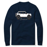 BRONCO NAVY SWEATSHIRT WHITE