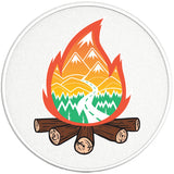 CAMPFIRE PEARL  WHITE CARBON FIBER TIRE COVER