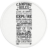 CAMPING RULES PEARL WHITE CARBON FIBER TIRE COVER